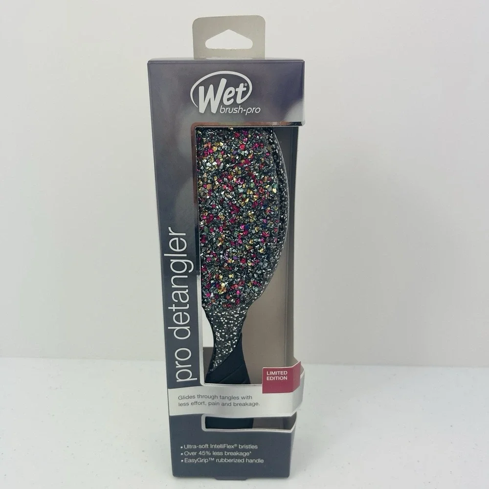 Wet Brush Pro Detangler Hairbrush Crushed Jewels Black Pack of 1